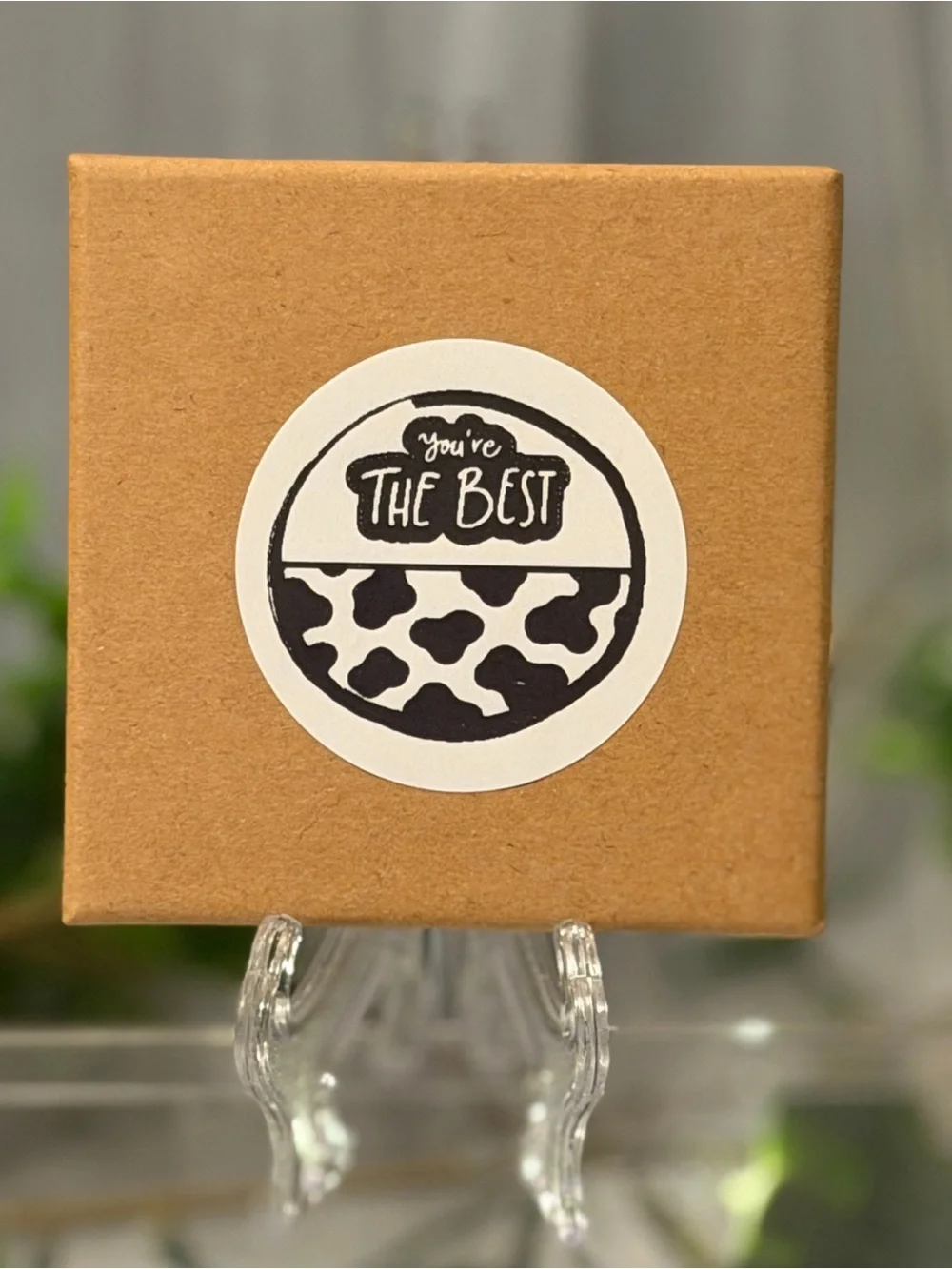 You’re the Best Cow Print Encouragement Stickers 2” Round Labels 200 Count